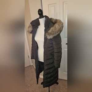 Dark oilve green coat